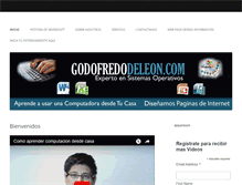 Tablet Screenshot of godofredodeleon.com